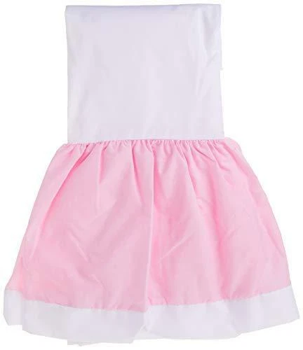 Baby Doll Bedding Regal Nuetral Dust Ruffle/Crib Skirt, Pink