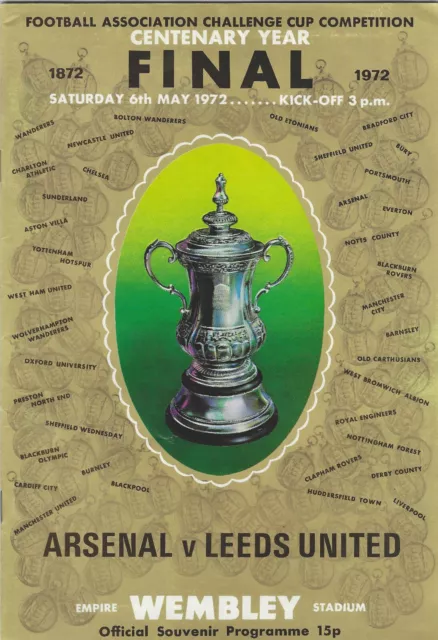 Arsenal V Leeds United - Fa Cup Final 1972