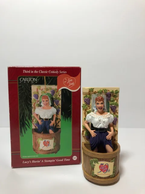 I Love Lucy Ornament Lucy’s Italian Movie Carlton Cards American Greetings Grape
