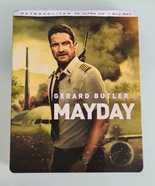 Steelbook Mayday Avec Gerard Butler 4K Ultra Hd + Blu Ray 2D + Bonus