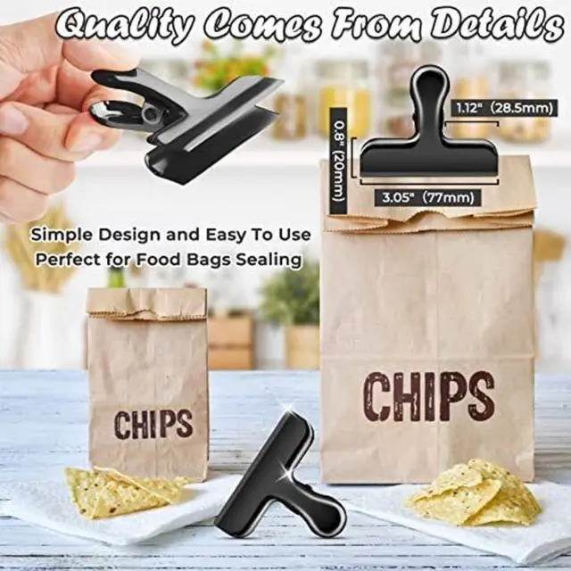 StashBags Vacuum Seal Bags(100 ct) Precut 15in x 20in Black & Clear