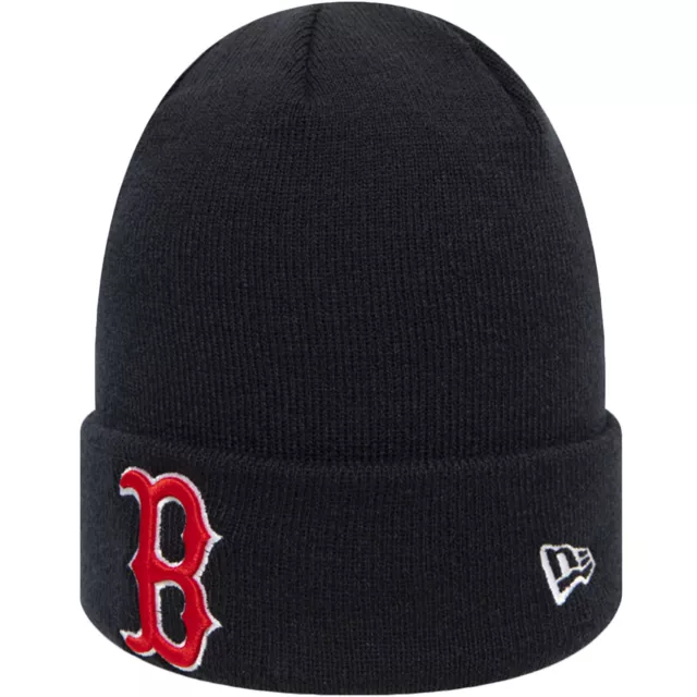 New Era Boston Red Sox MLB Baseball Essential Knitted Winter Beanie Hat - Navy