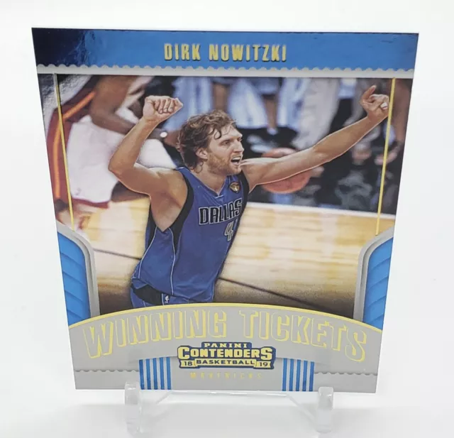 2018-19 Panini Contenders Basketball Winning Tickets #6 Dirk Nowitzki Dallas HOF