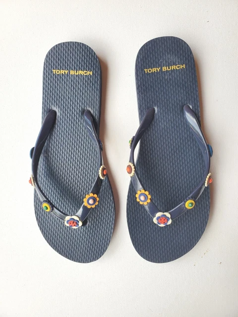 Tory Burch Women's   Beach Thong Flip Flop Rubber Sandals Size 7