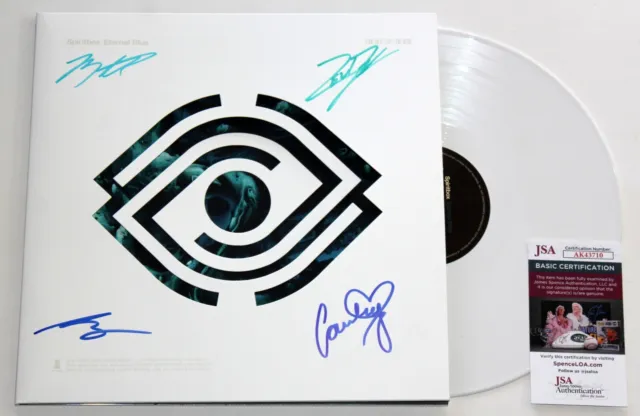 Spiritbox Band Signed Eternal Blue Lp Vinyl Record Album Autographed +Jsa Coa