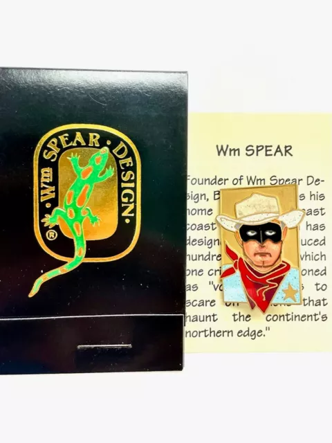 1993 WM SPEAR DESIGN 'MASKED STRANGER' ( aka The Lone Ranger) ENAMELED MOJO PIN 1993 WM SPEAR DESIGN 'MASKED STRANGER' ( aka The Lone Ranger) ENAMELED MOJO PIN