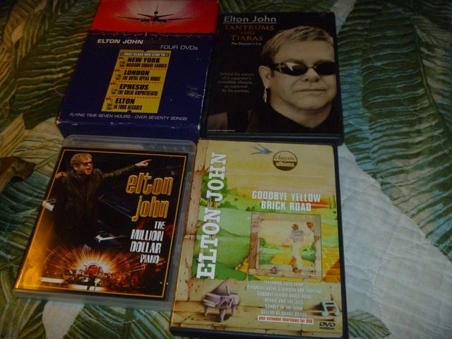 Lot 7 Rare Dvd Elton John Million Dollar Piano Yellow Brick Rd Dream Ticket Set