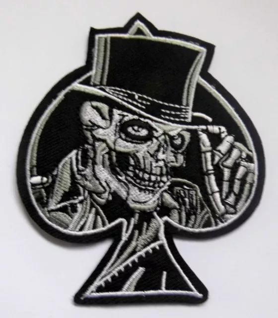 SKULL Totenkopf  Aufnäher Biker Patch Rockabilly