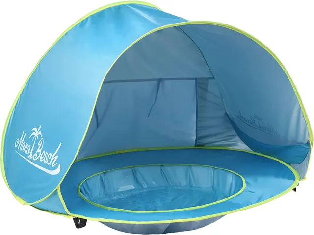 Baby Beach Tent Pop Up Portable Shade Pool UV Protection Sun Shelter for Summer