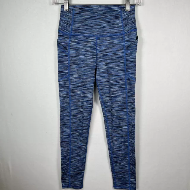 Girls NWT All In Motion Leggings Pants Green High Rise Stretch M 7/8