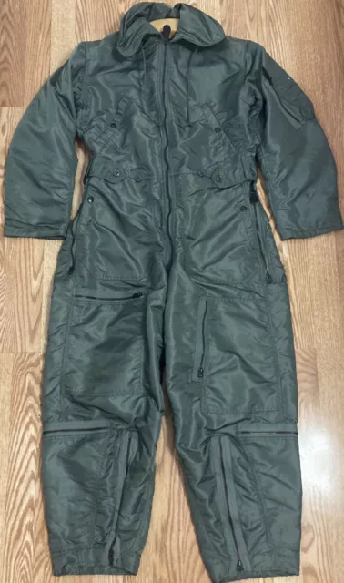 Vietnam War Era P.Q.M.D.,MFG Green Coverall Flight Suit CWU-1/P USAF Small Short