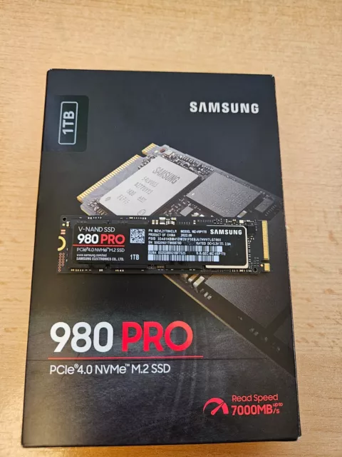 Festplatte Samsung 980 PRO NVMe M.2 SSD 1TB Interne SSD (MZ-V8P1T0BW)