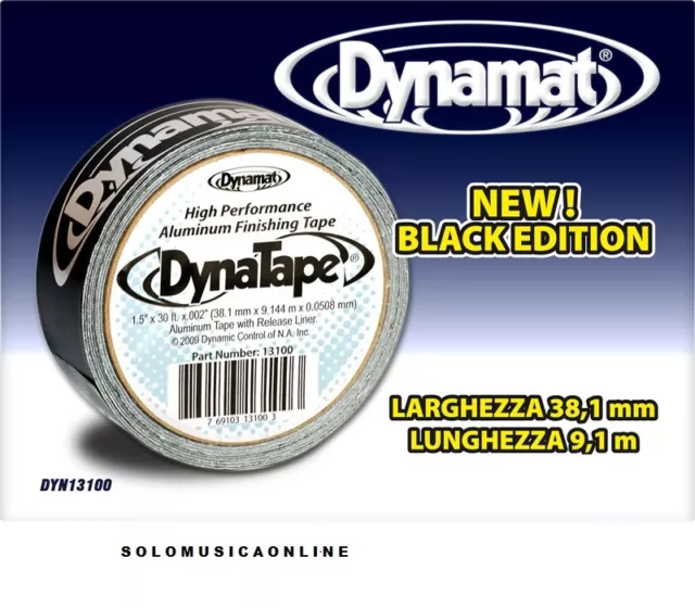 Dynamat Dynatape Y13100 Black Edition Nastro Adesivo Insonorizzante Ed Isolante