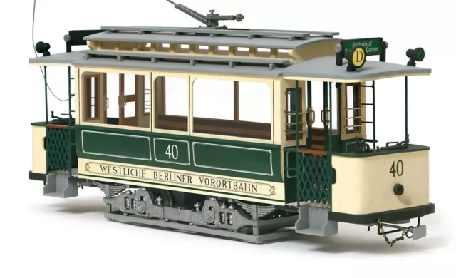 OcCre 53004 - Berlin Straßenbahn - Wooden-Metal Modell Kit, Treppe 1:24 2