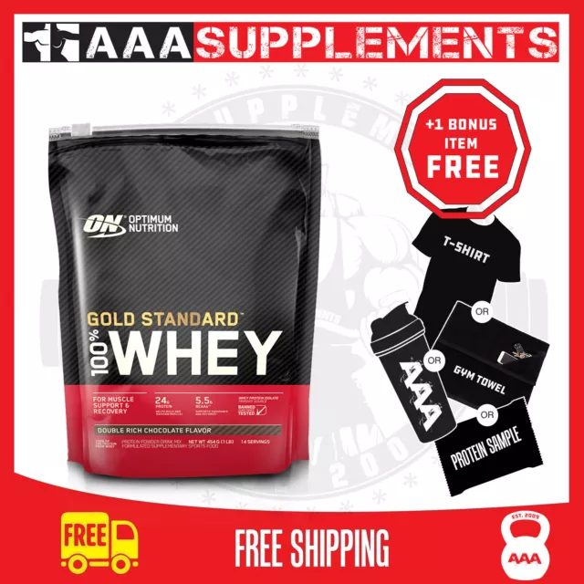 Optimum Nutrition - 100% Gold Standard Whey | 1lb | Protein WPI TRAVEL PACK