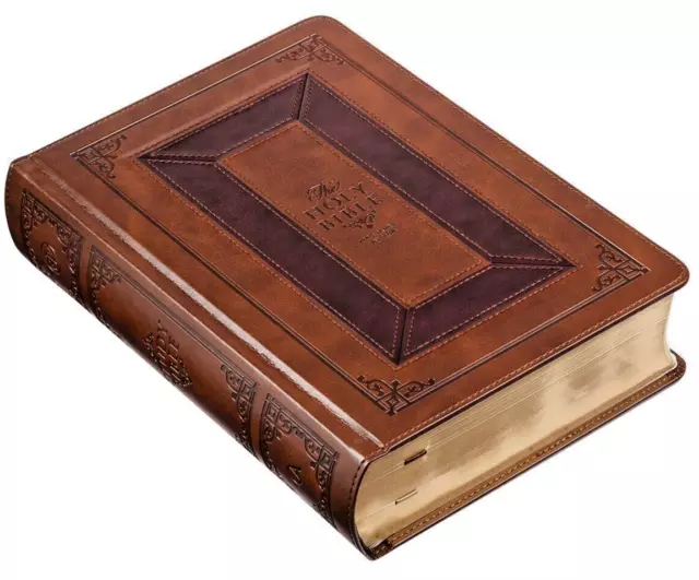 The Holy Bible King James Version Study Bible Indexed Toffee/Burgandy Hardcover