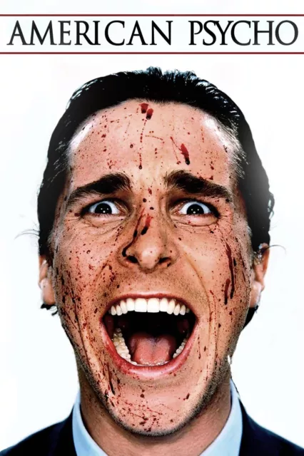 New American Psycho Movie Cinema Print Premium Poster Wall Art Size A5-A1