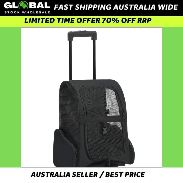 Foldable Multipurpose Pet Trolley Black