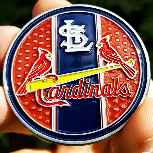 PREMIUM MLB Throwback St. Louis Cardinals Poker Chip Card Guard Golf Marker Coin 2