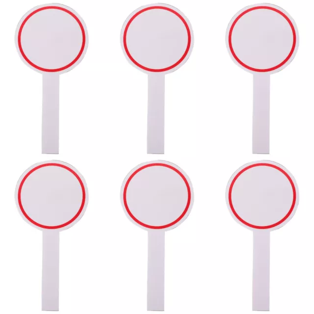 6 Pcs Score Board Quick Response White Dry Erase Paddles Small Student