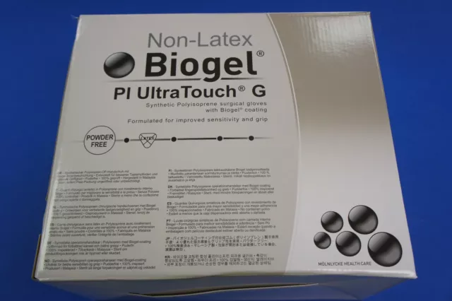 Gants en polyisoprène Biogel 42155-00 PI UltraTouch G taille 5,5 ~ boîte de 200