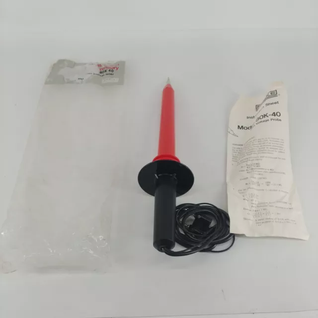 Fluke 80K-40 High Voltage Probe 1-40 kV Range Tested and Working