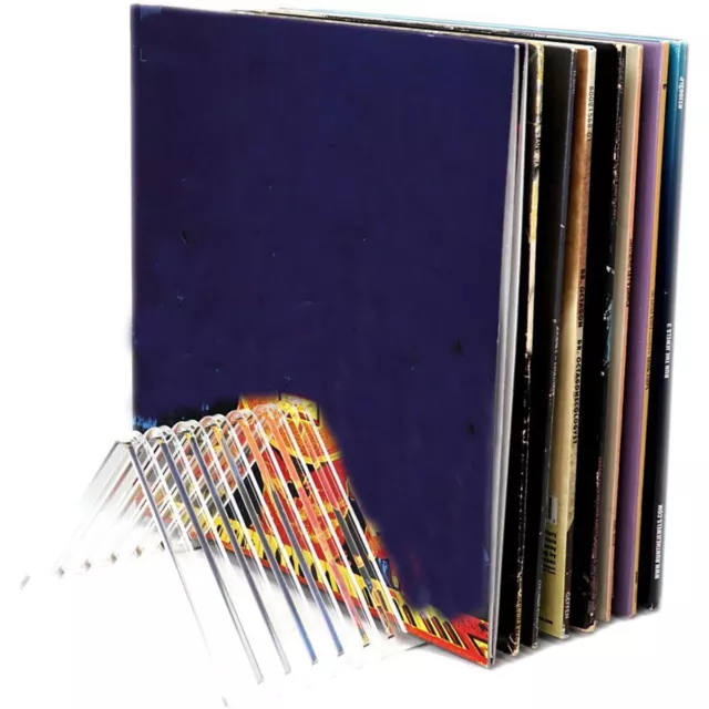 Multifunction Album Record Holder Vinyl LP Rack  Clear Display Stand Home Decor