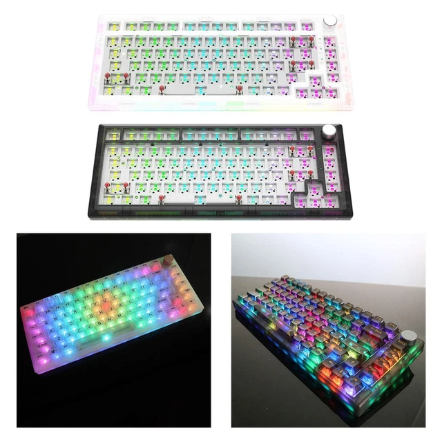 DIY WIRED MECHANICAL Keyboard No Keycaps Compact RGB Wired Gaming ...