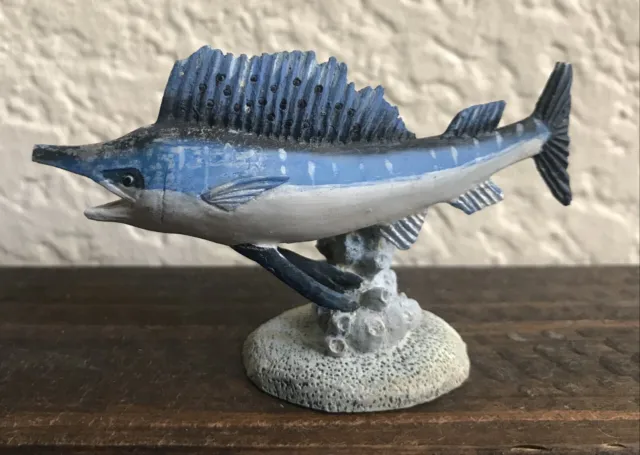 Wyland 3” Mini Resin Figurine "Sailfish" Swordfish Ocean Encore 2004 NEW