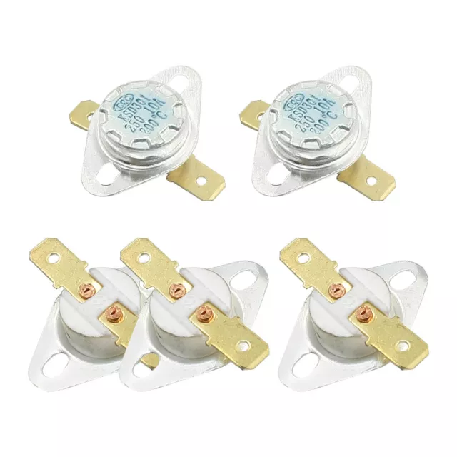 5 x NC Ceramic Fixed Temperature Switch Thermostat 200 Degree Celsius KSD301