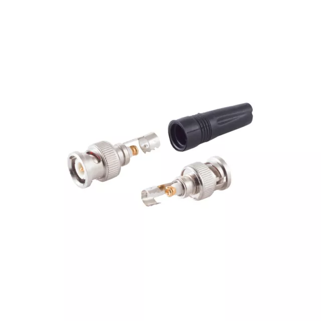 BNC Stecker RG59 , löt-/schraubbar, 75 Ohm, Selbstmontage, Video Stecker CCTV