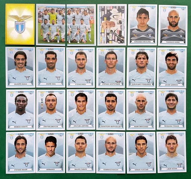 Set 24 Figurines Panini Lazio Calciatori Campionato 2010-11 - Neuf