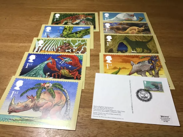 First day covers PHQ 237 2002 Rudyard Kipling just so stories 2