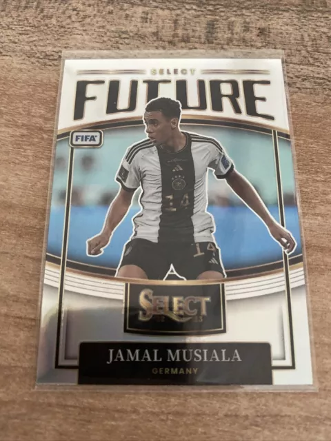 Jamal Musiala 2022-23 Select FIFA Soccer Select Future Silver Prizm #8 Germany