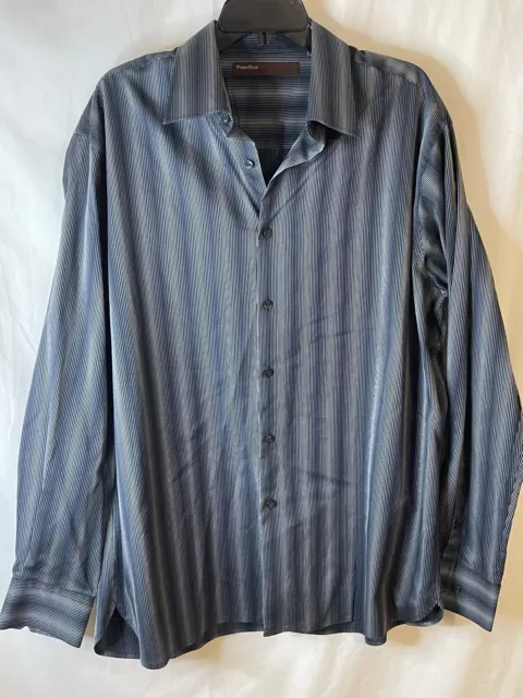 Perry Ellis Men's Button Down Long Sleeve dress Shirt XL