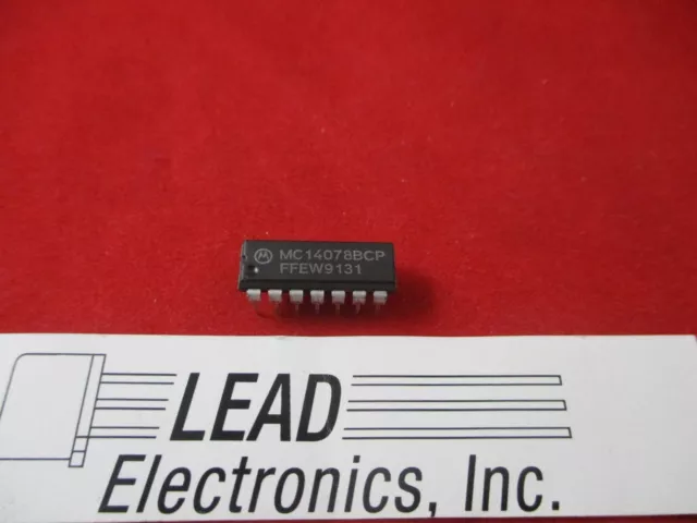 Motorola Part # Mc14078Bcp  8-Input Nor Gate 14Pin Dip 4078Be Free Shipping