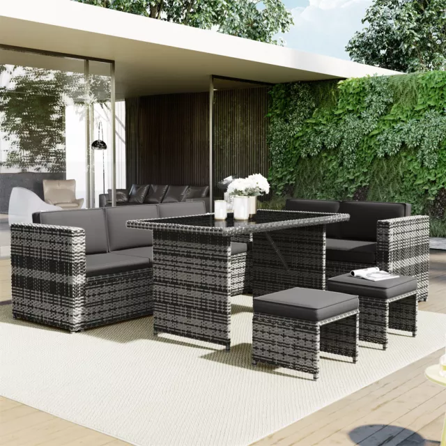 Matara 7 seater clearance corner garden sofa