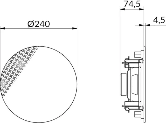 WHD Design-Lautsprecher R2408SLws Lautsprecher 1062450310800 Design-Lautsprecher