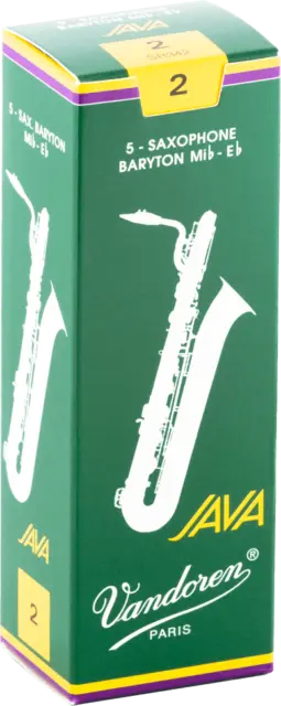 boite 5 anches saxophone BARYTON VANDOREN Mib JAVA. SR 342 - force 2