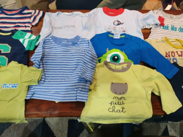 Baby clothes bundle 0-3 months Tops Short (3) And Long Sleeve (8) #1