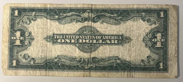 1923 $1 Silver Certificate Large United States Blue Seal Banknote 2