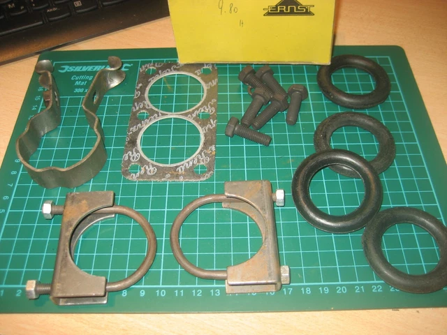 Opel Oldtimer Rekord P 2, A, Capitano PL, originale Set montaggio scarico Ernst, NOS