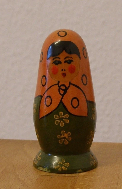 Alte Babuschka. Matrjoschka. Russische Matroschka! Einzelne Holzpuppe! RARITÄT