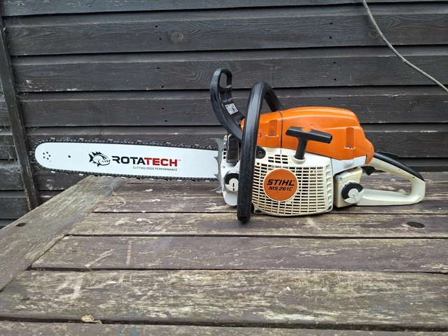 STIHL MS 261 C M Tronic Petrol Chainsaw 18" 2-Stroke 2019 Serviced! £ ...