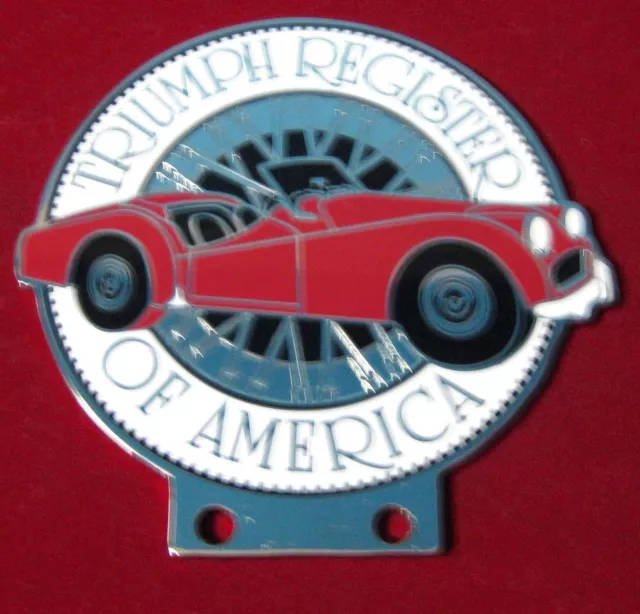 Badge Voiture - Triumph Register De Amérique Grill Emblème Logos Métal Email C