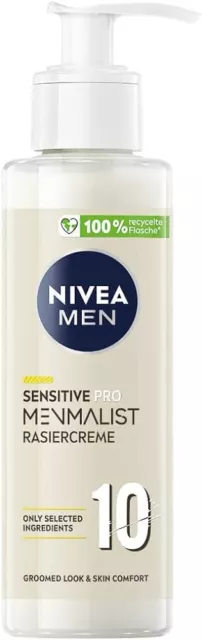 Nivea Men Sensitive Pro Menmalist Rasiercreme Rasur Bartpflege 1 x 200ml Neu