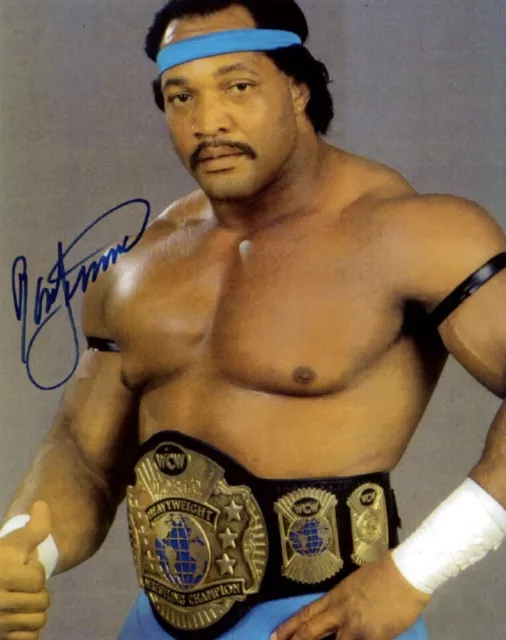 RON SIMMONS PROMO - AUTOGRAPHED WCW WWF APA Pro wrestling signed 8x10 COA WWE