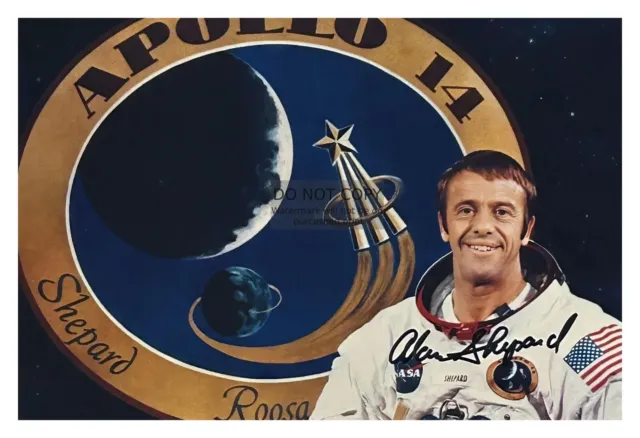 Alan Shepard Apollo 14 Nasa Astronaut Autographed 4X6 Photo