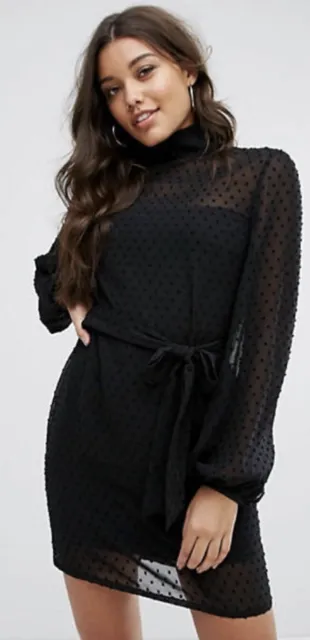 Misha Nadine Black Dress Size 10