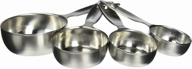 Amco Advanced Performance Measuring Cups Baking Supplies, Multisizes, Silver